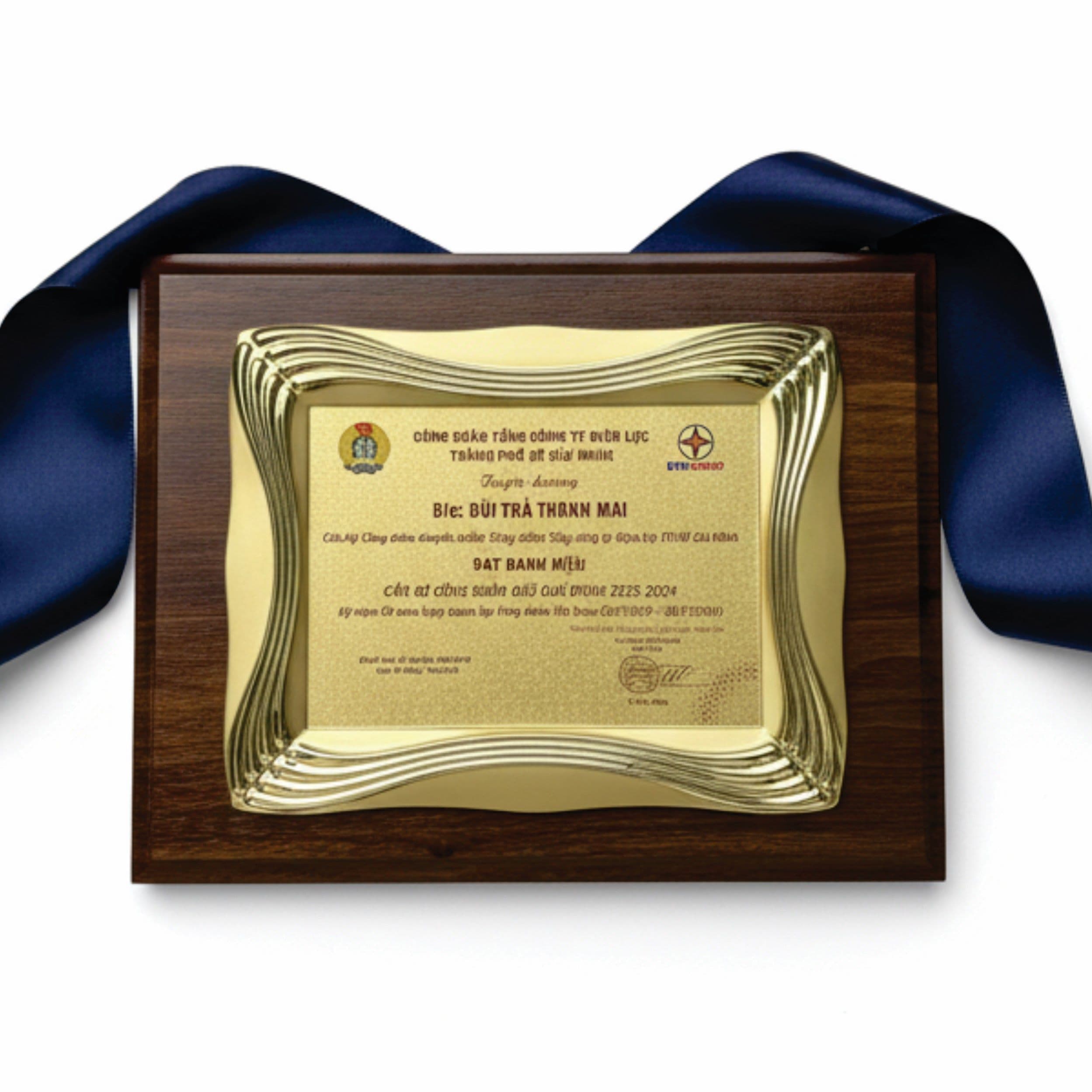 Bảng Vinh Danh Gỗ Đồng 06