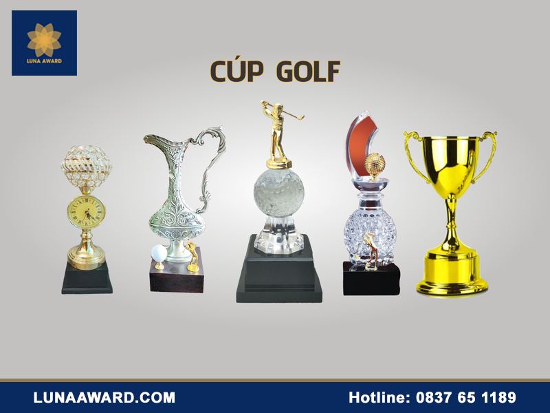 Các loại cúp golf phổ biến & giải pháp quà tặng tinh tế